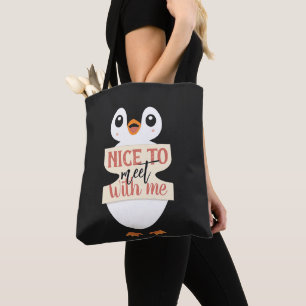 Schön, mich zu treffen: personalisiertes Pinguin-S
