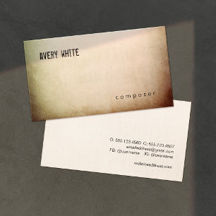 Schön Minimalistischer Texturlook Visitenkarte