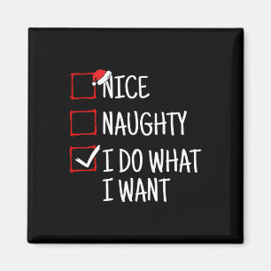 Schön, naughty ich tue, was ich zu Weihnachten Wol Magnet