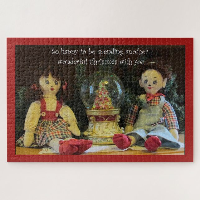 Schön, noch ein Weihnachten mit dir zu verbringen Puzzle (Horizontal)