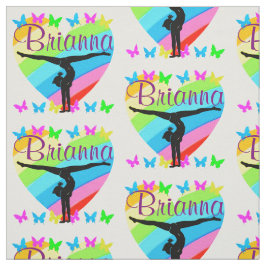 SCHÖN PERSONALISIERT GYMNAST GIRL FABRIC STOFF