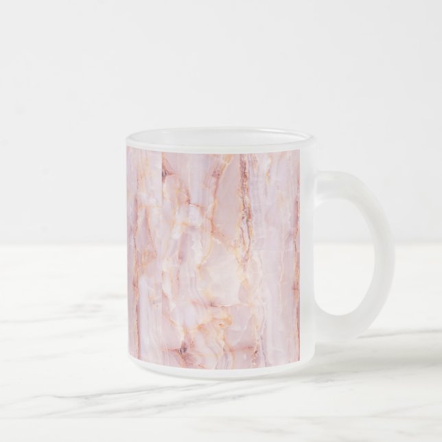 schön, rosa, Marmor, girly, Natur, Stein, elegant, Mattglastasse (Rechts)
