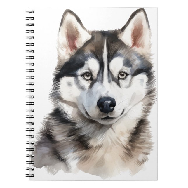 SCHÖN SIBERIAN HUSKY DOG NOTIZBLOCK (Vorderseite)