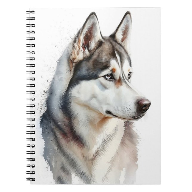SCHÖN SIBERIAN HUSKY DOG NOTIZBLOCK (Vorderseite)