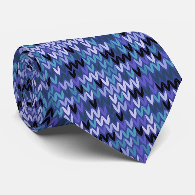 Schön , Strickmuster , gestrickt , blau und Krawatte (Gerollt)