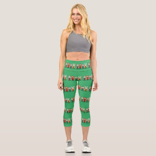 Schön Tiere bereit für den Winter Capri Leggings