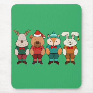 Schön Tiere bereit für den Winter Mousepad