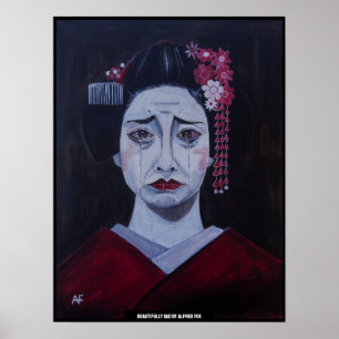 Schön trauriges Gemälde von Alfred Fox Poster