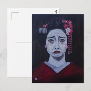 Schön trauriges Gemälde von Alfred Fox Postkarte