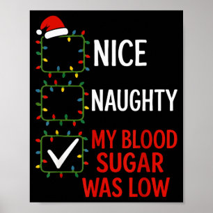 Schön Unartig Mein Blutzucker War Niedrig Diabetes Poster