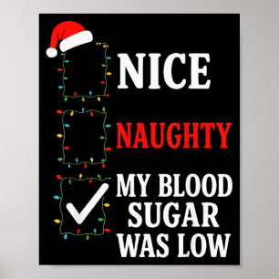 Schön Unartig Mein Blutzucker War Niedrig Diabetes Poster