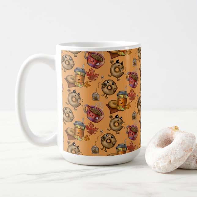 Schön und Tee Kaffeetasse (Mit Donut)