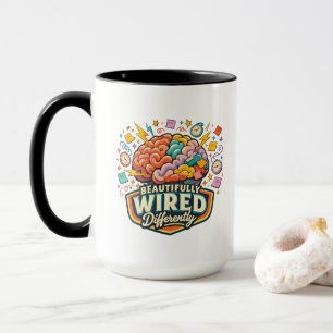 Schön Verdrahtet Anders Neurodivergent ADHD  Tasse