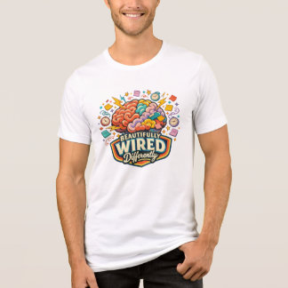 Schön Verdrahtet Anders Neurodivergent ADHD Tri-Blend Shirt