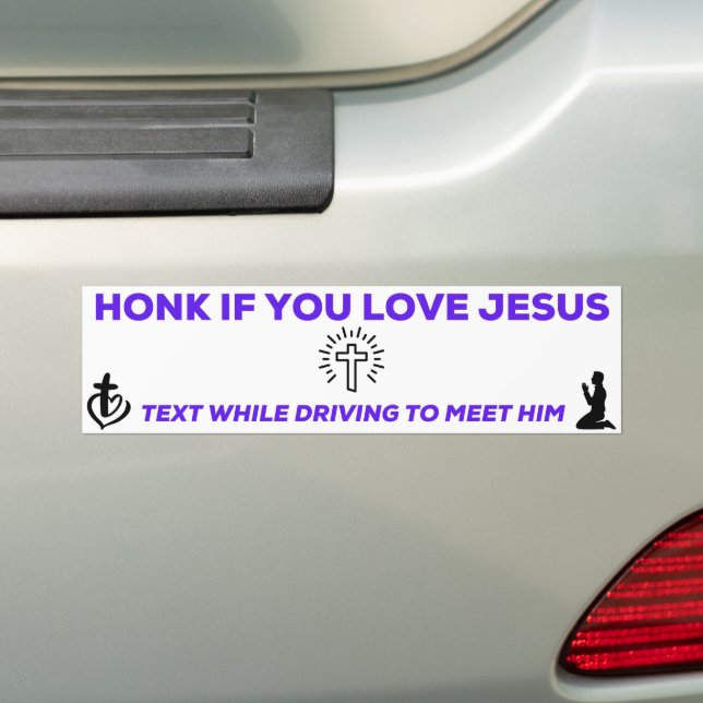 Schön, wenn du Jesus Liebe! Autoaufkleber (Auf Auto)