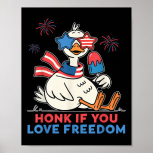 Schön, wenn Sie Liebe Freiheit Amerikanische Gänse Poster