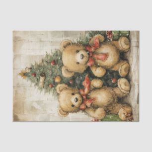 Schön zauberhafte Weihnachtsbären Seidenpapier