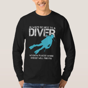 Schön zum Tauchen Tauchen Tauchen Meer Unterwasser T-Shirt