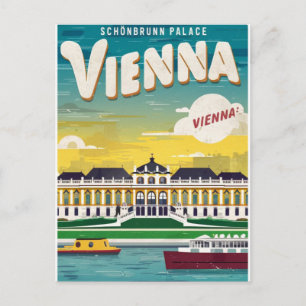 schönbrunn palace vienna Vintag Postkarte