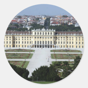 schönbrunn runder aufkleber