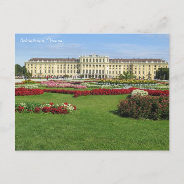 Schönbrunn, Wien Postkarte (Vorderseite)