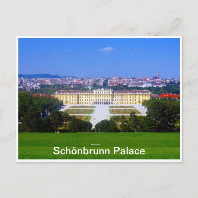 schönbrunner Palast Postkarte (Vorderseite)