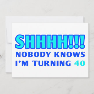 Schöne 40 Jahre alte Einladungen