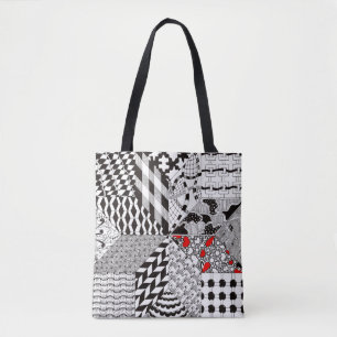 Schöne 8-Punkte-Quilting-Block Tote-Tasche