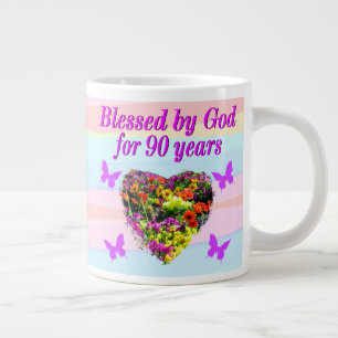 SCHÖNE 90. GEBURTSTAGSBLESSINGS TASSE