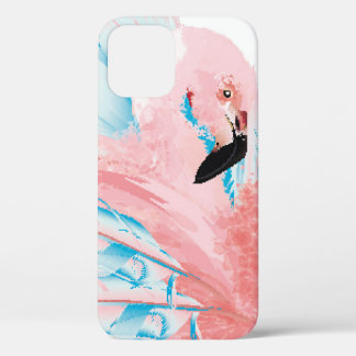 Schöne Abbildung mit gezeichnet rosa Flamingo an Case-Mate iPhone Hülle