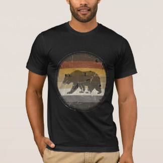 Schöne, abgenutzte schwule Bären-Pride-Flagge und T-Shirt
