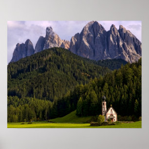 Schöne abgeschiedene einsame Kirche genannt Rainui Poster