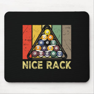 Schöne Ablage Lustiger Billardspieler Vintage Pool Mousepad