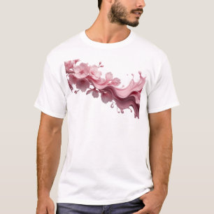 Schöne ABSTRACTE BLUMEN stilvolle Aussage T-Shirt
