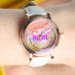 Schöne Abstrakte Elegante Rose Armbanduhr