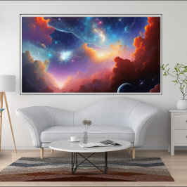 Schöne Abstrakte Farben Night Sky stars 2 Poster