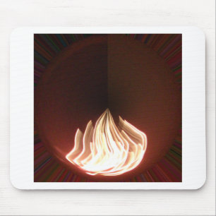 Schöne abstrakte Flamme Kunstprint Mousepad