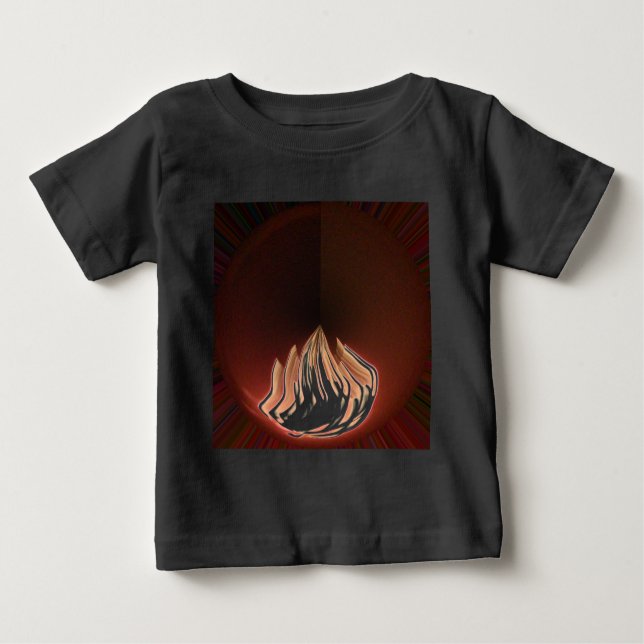 Schöne Abstrakte Flammenkunst Print Baby T-shirt (Vorderseite)