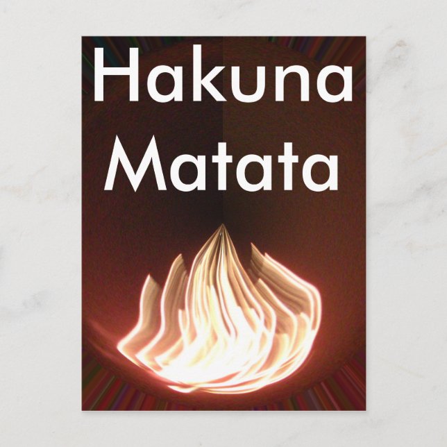 Schöne Abstrakte Flammenkunst Print Postkarte (Vorderseite)