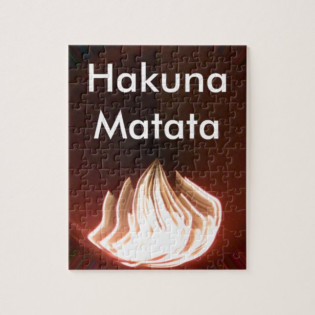 Schöne Abstrakte Flammenkunst Print Puzzle (Vertikal)