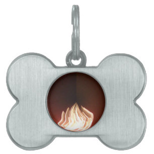 Schöne Abstrakte Flammenkunst Print Tiermarke