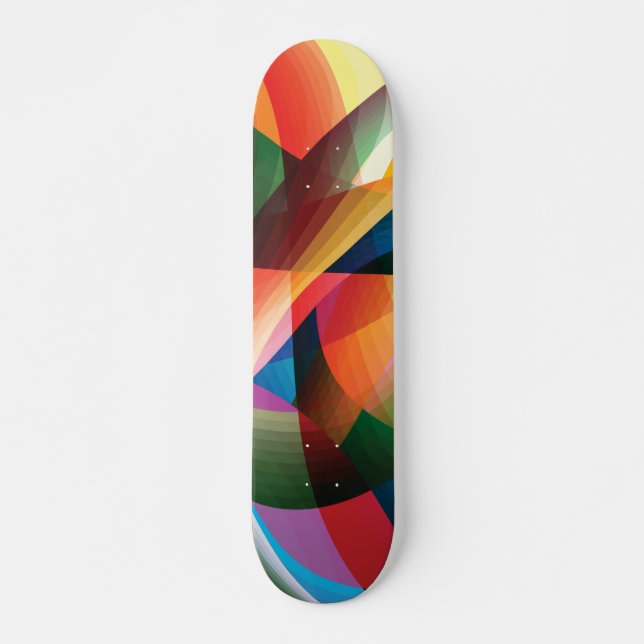 Schöne Abstrakte Formen Skateboard (Vorne)