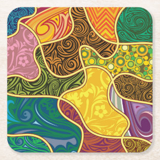 Schöne Abstrakte Formen Untersetzer Set