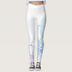 Schöne Abstrakte geometrische Stilkunst Leggings