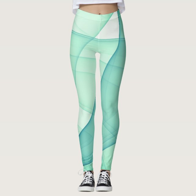 Schöne Abstrakte geometrische Stilkunst Leggings (Vorderseite)
