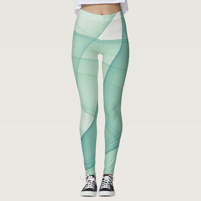 Schöne Abstrakte geometrische Stilkunst Leggings (Vorderseite)