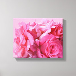 Schöne, abstrakte, hübsche Rosenblüten Leinwanddruck