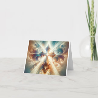 Schöne abstrakte katholische christliche Kreuz Karte