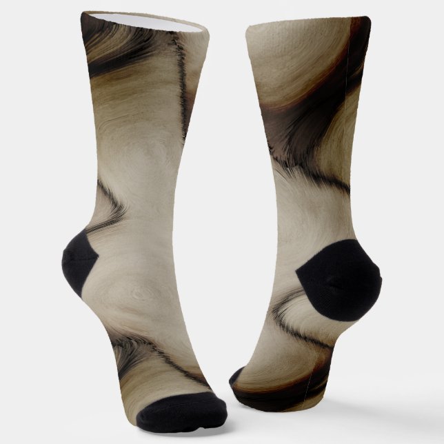 Schöne abstrakte Kunst hinterlässt einen bleibende Socken (Gewinkelt)