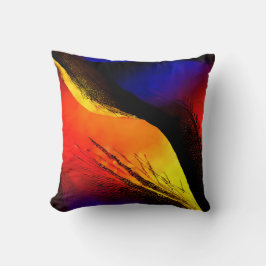 Schöne Abstrakte Kunst im Dunklen Hintergrund Kissen